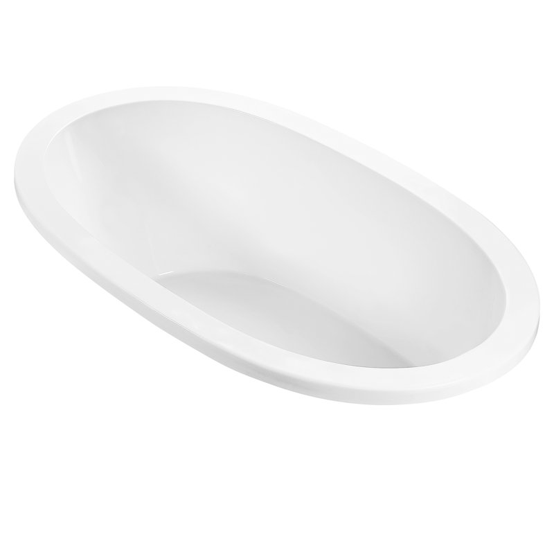 MTI Solutions 3 Soaking Acrylic Bathtub, Biscuit, Drop In, 20" H x 63" W x 30" D