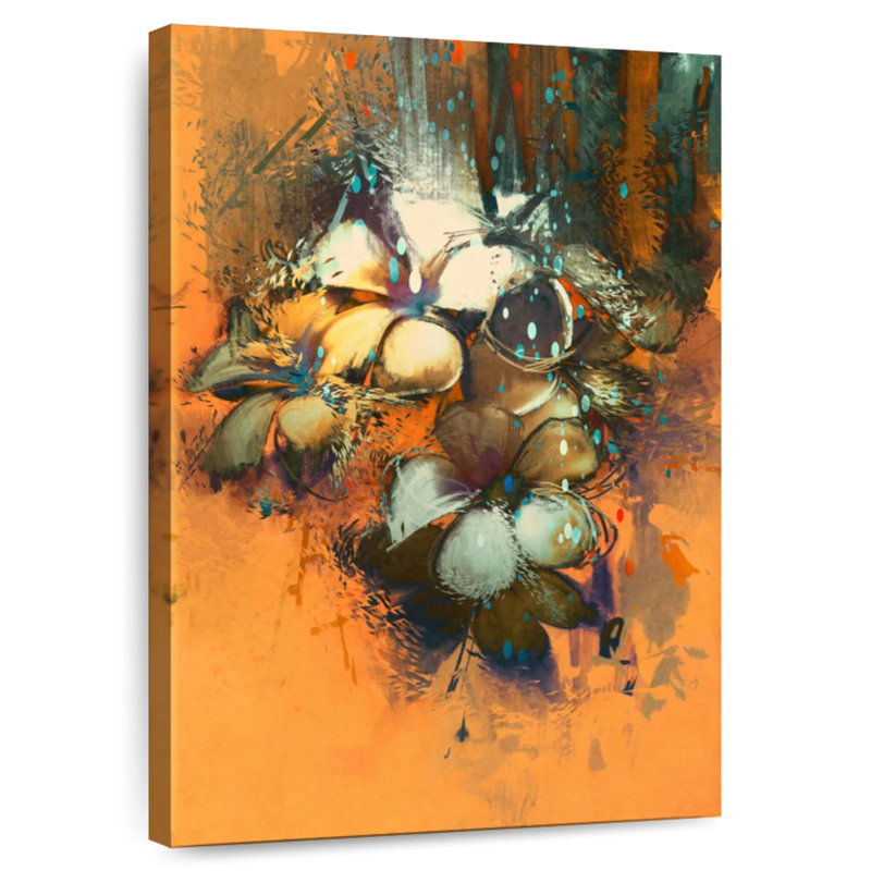 Avery Colorful Abstract Flowers, 36" H x 24" W