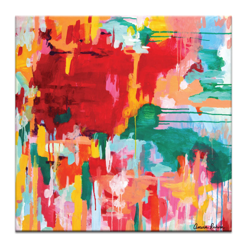 Happy Not Hippy by Amira Rahim - Wrapped Canvas Print, 61cm H x 61cm W x 3.8cm D