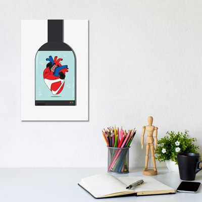 Sneaker Heart Capsule 1 Piece Wrapped Canvas Painting
