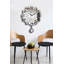 Horloge murale élégante Elegant, argent, 15,4 po x 19,7 po | Fabrication durable en panneau de fibres à densité moyenne et en acrylique, épaisseur: 0,1 pouce | Design moderne pour le salon, la cuisine ou le bureau | Décoration élégante-1572410682