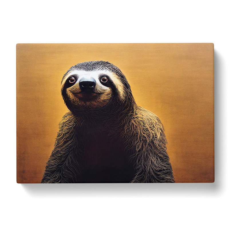 Cute Sloth PVol.1 - Wrapped Canvas, 40cm H x 60cm W x 3cm D