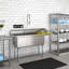 Évier de cuisine en acier inoxydable encastrable L 63 po x l 21 po