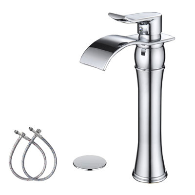 Single-handle Bathroom Faucet with Drain Assembly