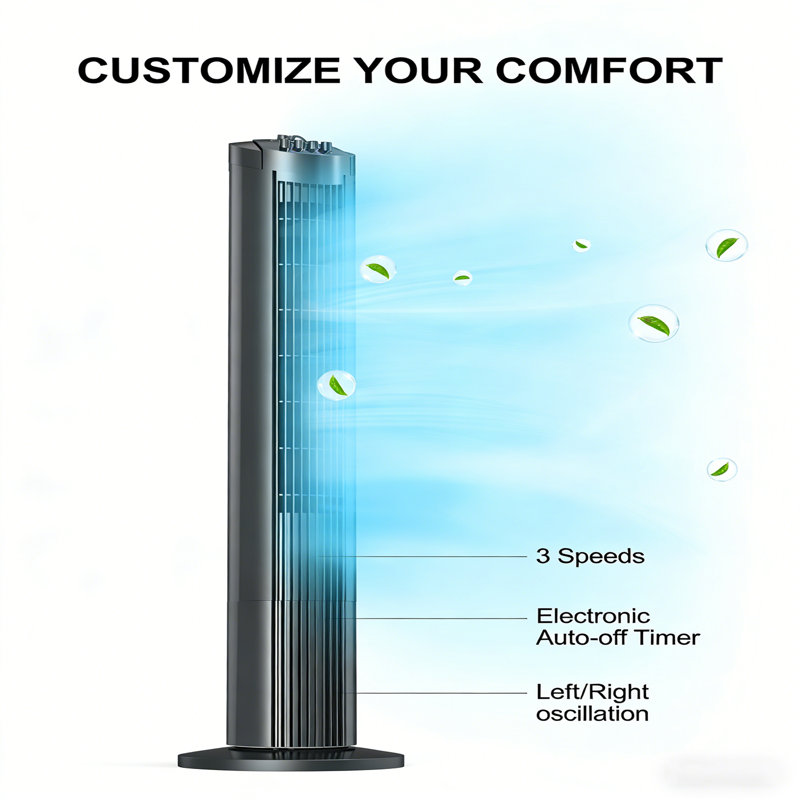 Ventilateur tour oscillant 42 po avec télécommande Taotronics