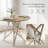 Compact Round Dining Table with Metal Legs-795413627-795413620