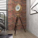 Simkins 65.5'' Brown Tripod Floor Lamp