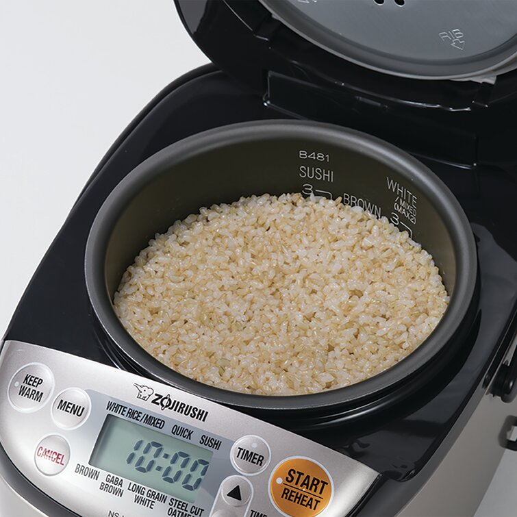 Zojirushi Micom Rice Cooker & Warmer, 3 Cup (Uncooked), Stainless Black &  Reviews