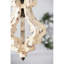Lustre en bois de style campagnard vieilli Farmhouse Chandeliar, ampoule non incluse