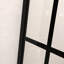 Portes de douche et de baignoire Modern Grid, 34 x 72 po en verre noir mat de 8 mm