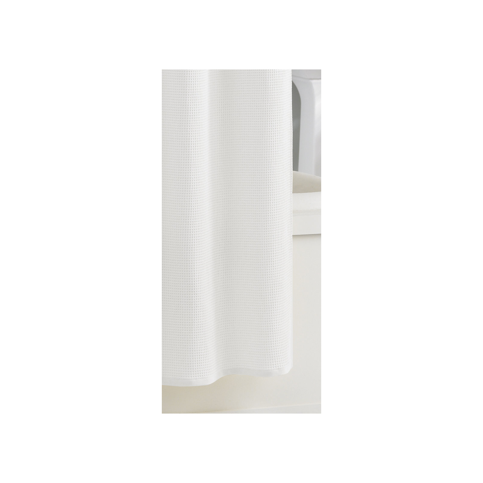 Brett Cotton Shower Curtain, White