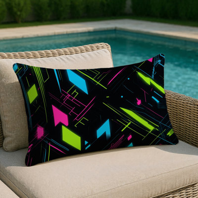 Coussin décoratif intérieur et extérieur Pixel Rift