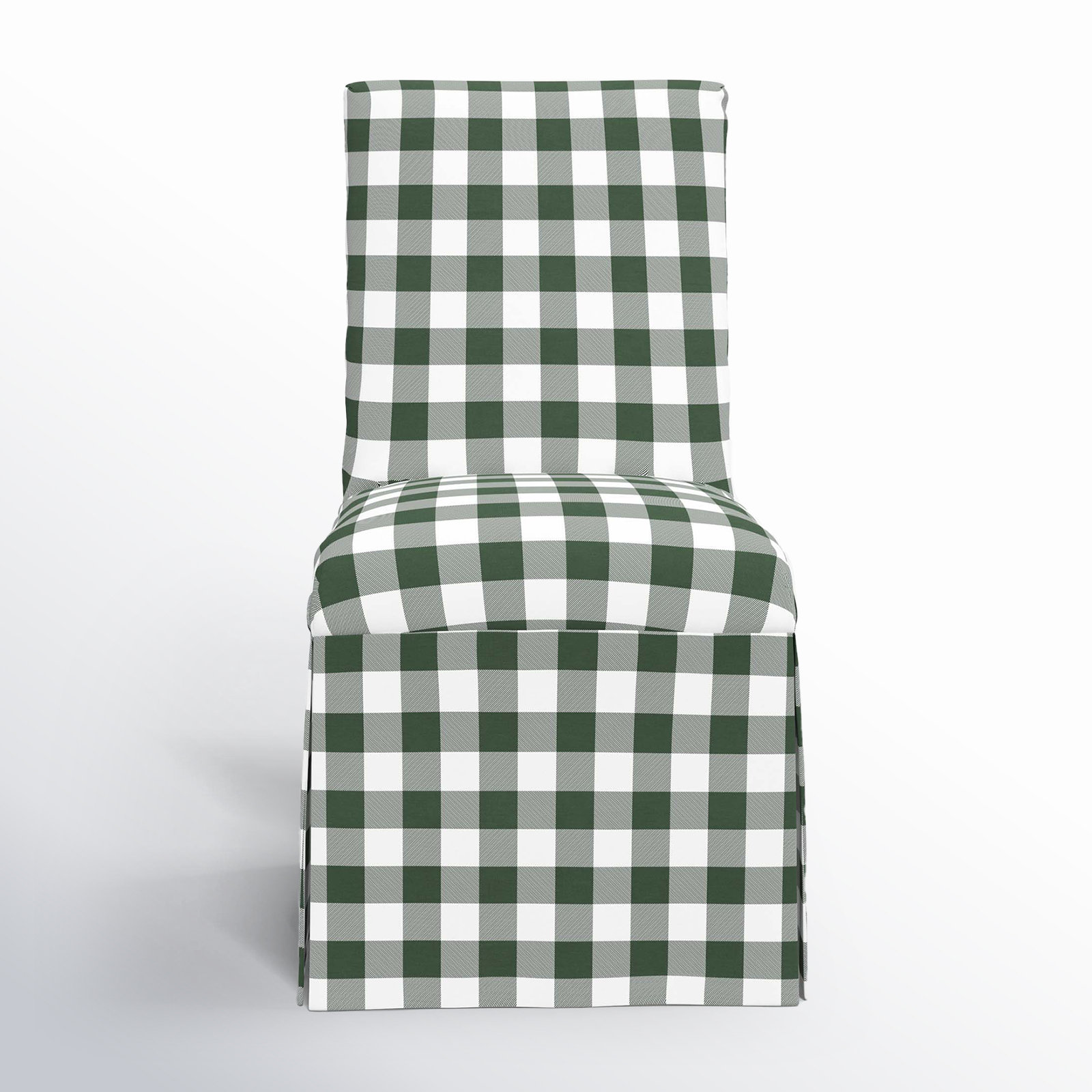 Silvia Parsons Dining Chair, Classic Gingham Evergreen
