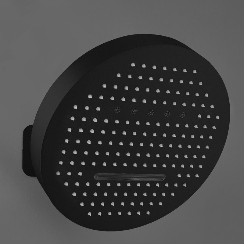 Diverter Complete Shower System with Rough in-Valve, Matte Black