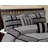 Traditional Ruched 7 Piece Gray Comforter Set, King-1639677168-1639669896