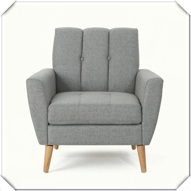 Fauteuil club Mid Century, Gris