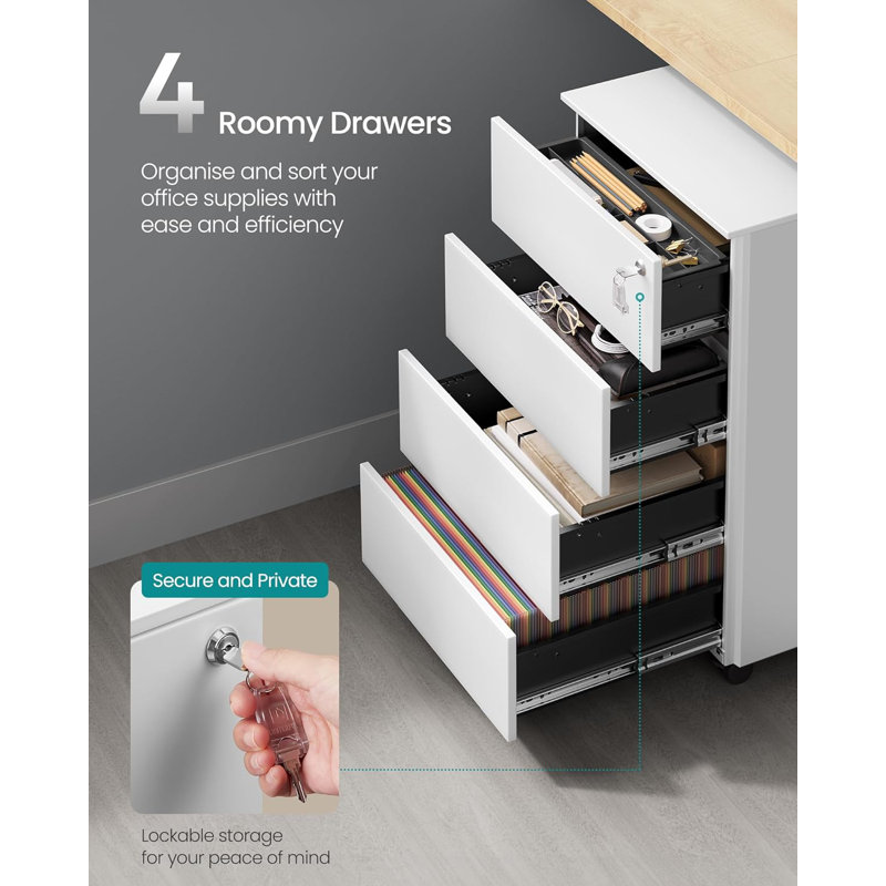 Ronita 4 Drawer Filing Cabinet