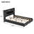 Queen Size Upholstered Platform Bed With Led Headboard