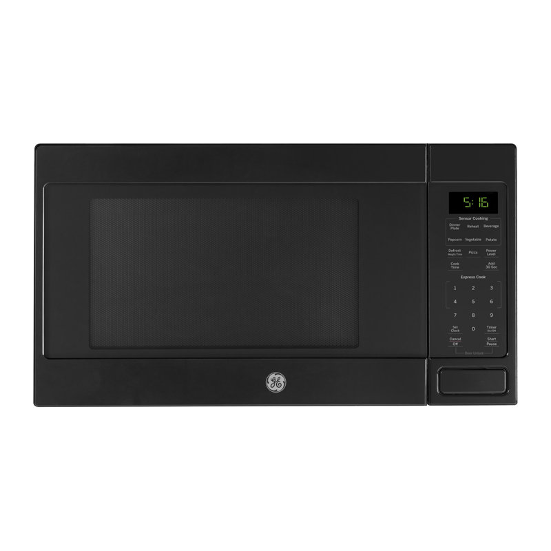 GE 1.6 Cu. Ft. Countertop Microwave Oven, Black