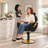 Luxury Reclining Barber Chair, Height Adjustable Hydraulic Salon Chairs, Hair Stylist Chair for Barbershop -Black-107141752