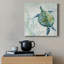 Tortue de verre de mer II - reproduction d'art sur toile tendue-1349199937