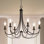 Lustre classique / classique à 6 lumières de 6 po à chaîne réglable de 72 po