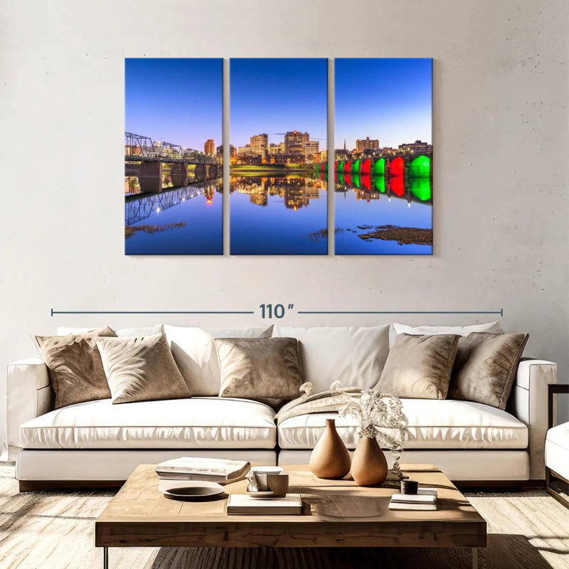 Harrisburg Twilight, 48" H x 74" W