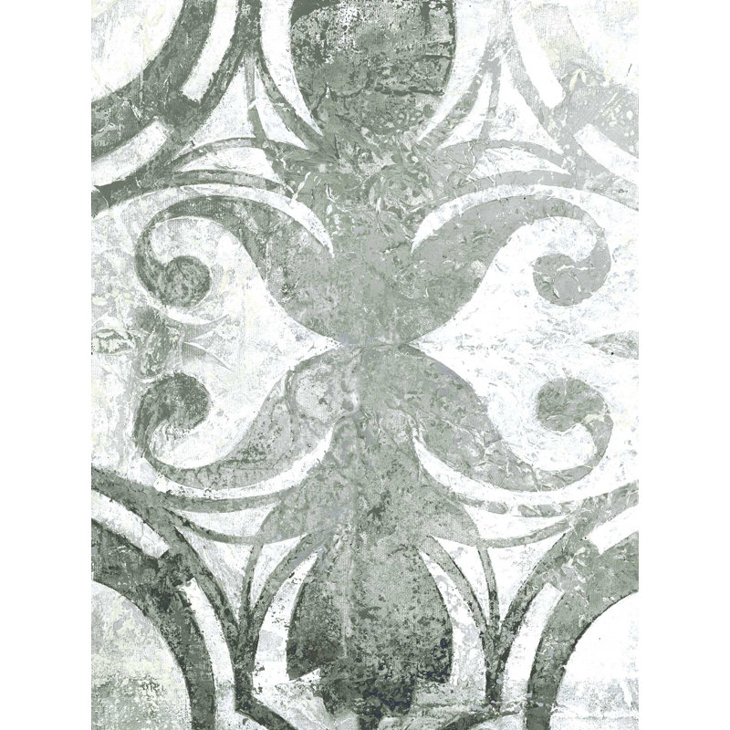 " Textured Medallion 4 " Painting Print, 16" H x 12" W