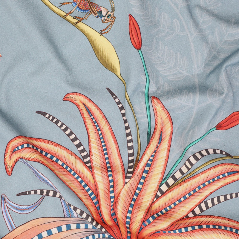 Thanda Nests Tablecloth - Cotton, Mist, 94" L x 63" W