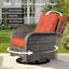  Chaise berçante pivotante avec coussins et table d'appoint Jordanlee-920607244