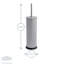 Harbour Housewares 3L Mismatched Bathroom Bin & Brush Set-921110253