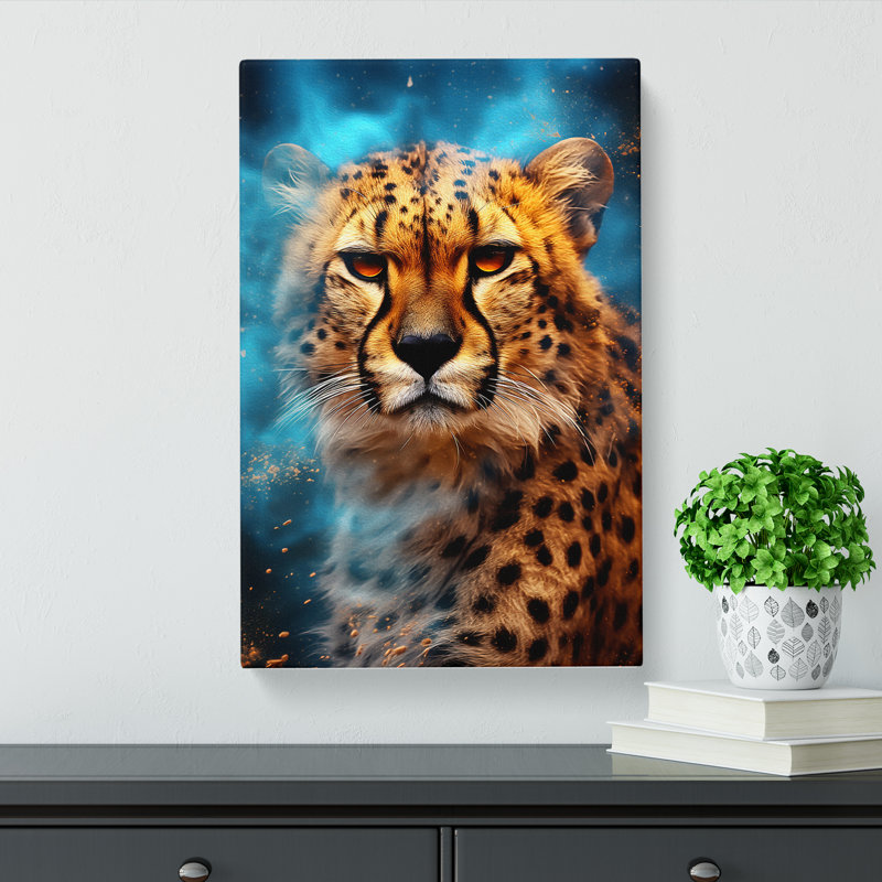 Cheetah - No Frame Print, 60cm H x 40cm W x 3cm D