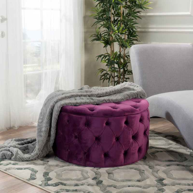 Repose-pieds Luxury, Mauve
