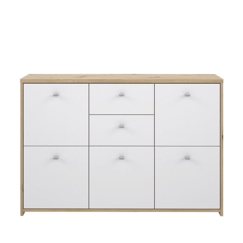 Filippone 114.1cm Sideboard, Artisan Oak/White