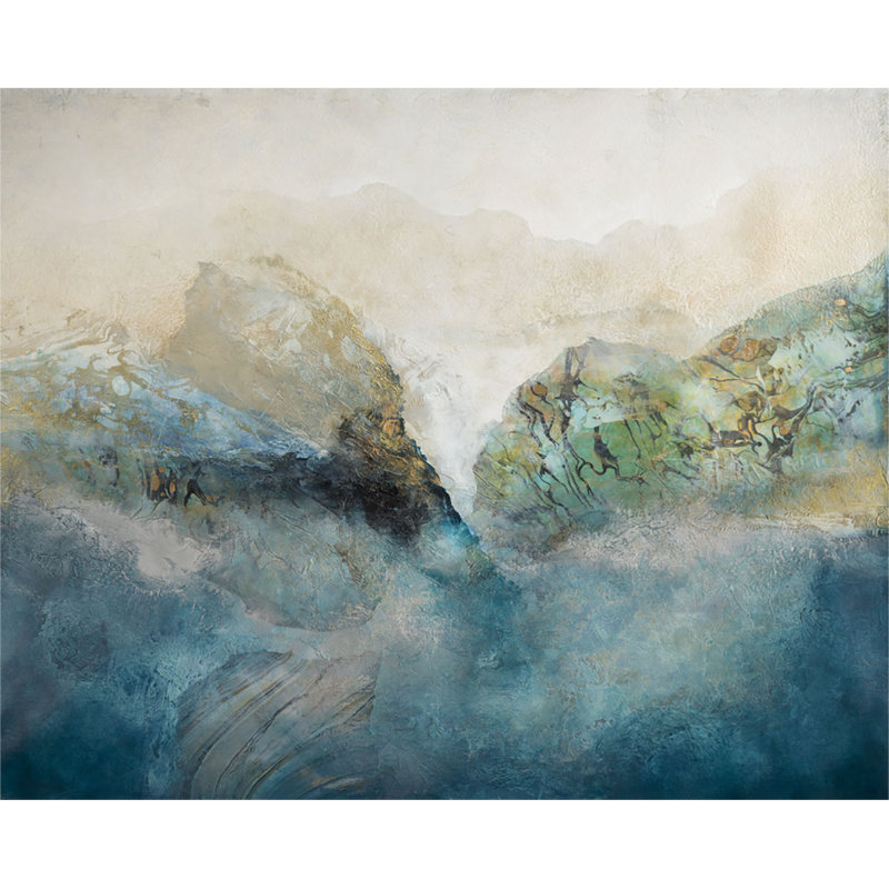 Traversed Vision Painting by Jennifer Hollack Raboin, Stretched Canvas, 40" H x 50" W x 2" D