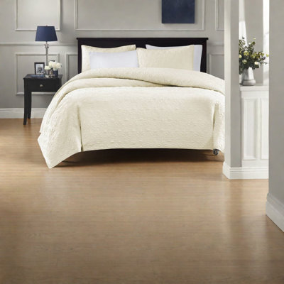 Reversible Cream Cotton Quilt Bedding Sets, Cozy Cottage Style For Home