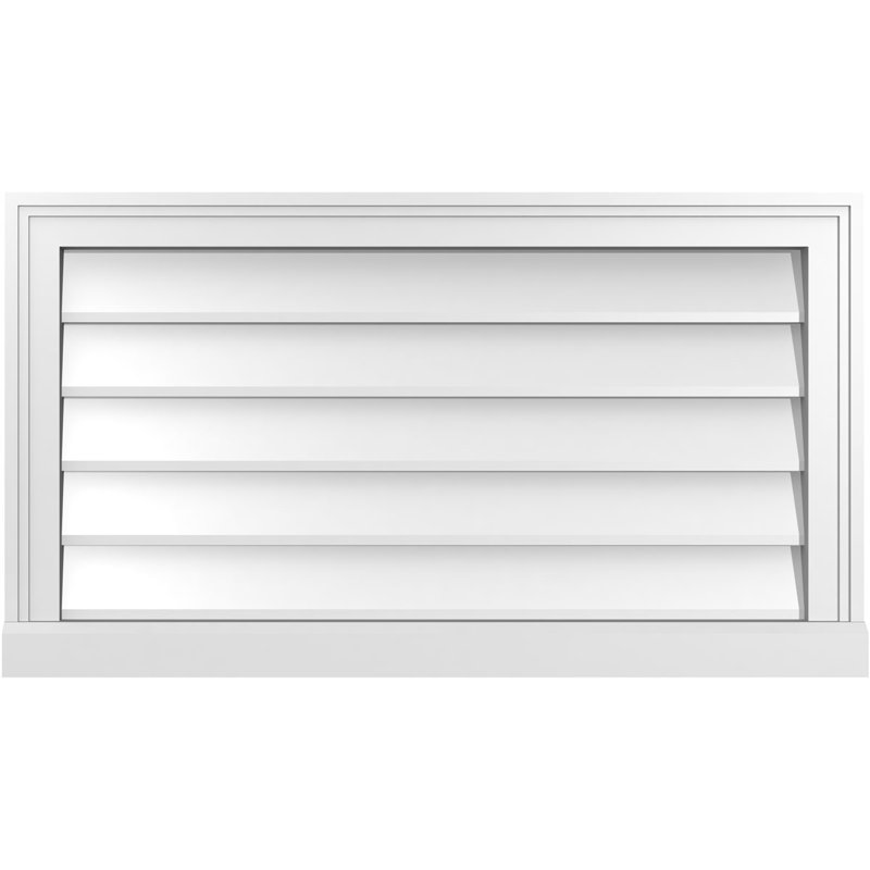 Cadre de seuil Brickmould, brun clair apprêté, H 18 po x l 32 po x P 2 po