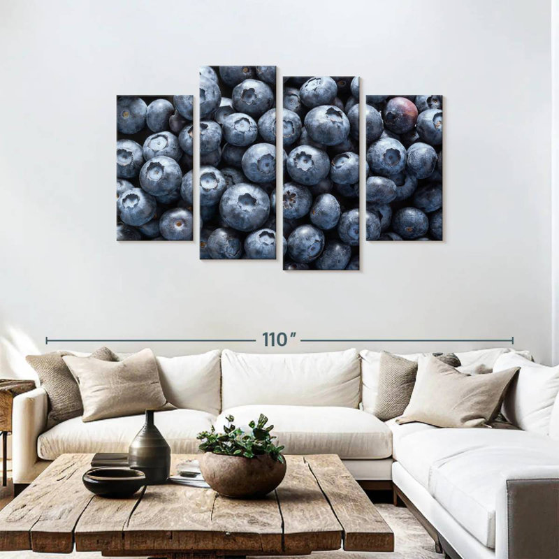 Yarlin Fresh Blueberries, 48" H x 75" W