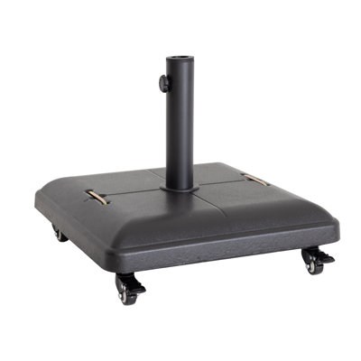 37.5 kg Concrete and Metal Umbrella Base with Wheels