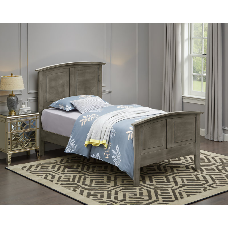Lit simple gris Halden, Gris, Lit simple