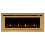 The Sideline Deluxe Gold Smart Electric Fireplace