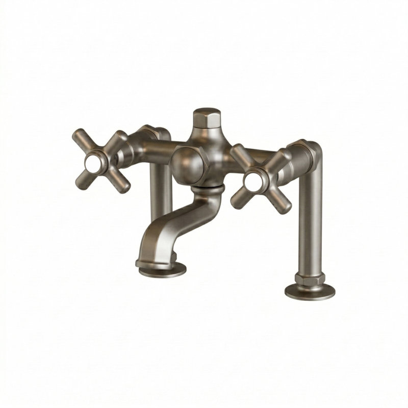 Robinet à fixation sur plateau P1077, Nickel mat