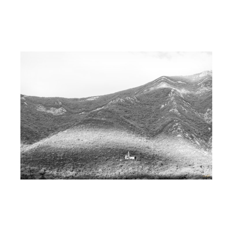 Art sur toile, "Vie sur une colline", H 12 po x l 19 po