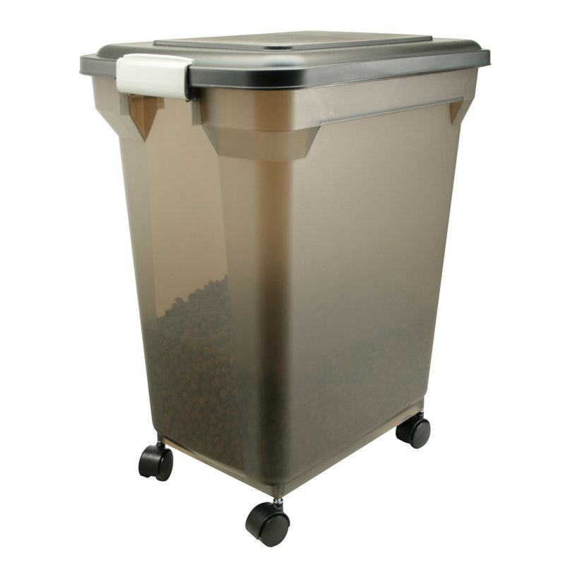 IRIS Food Storage Container, Black, 55 Qt