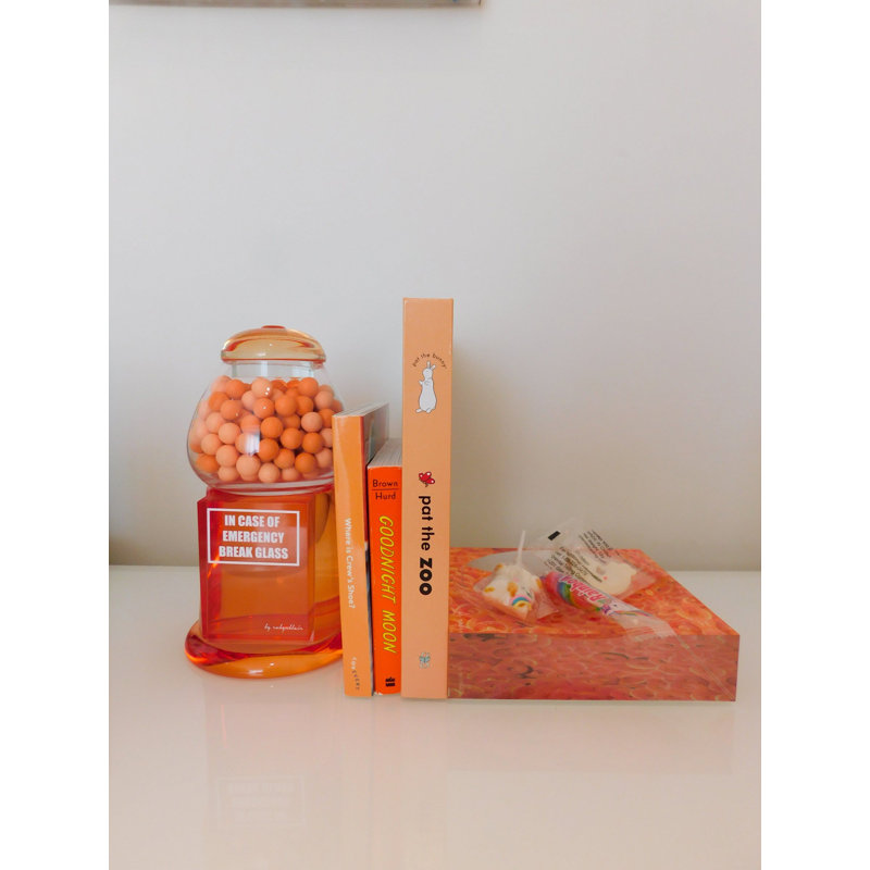 Licorice, Orange/Clear/White