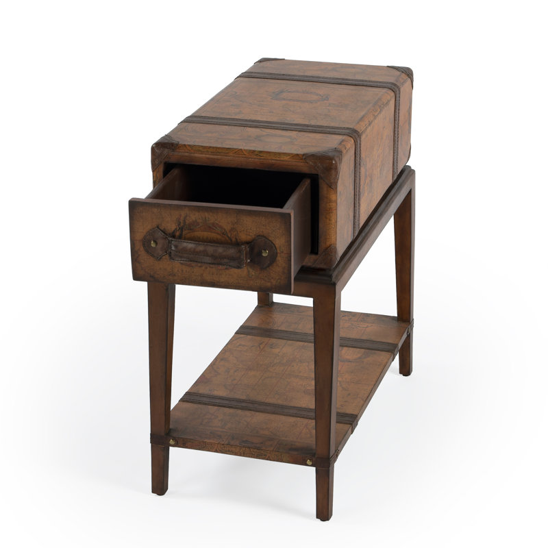 Vasco Old World Map Side Table