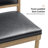 Quennel 22.5''W Transitional Faux Leather Dining Chair with Solid Wood Frame (Set of 2)-1581338791