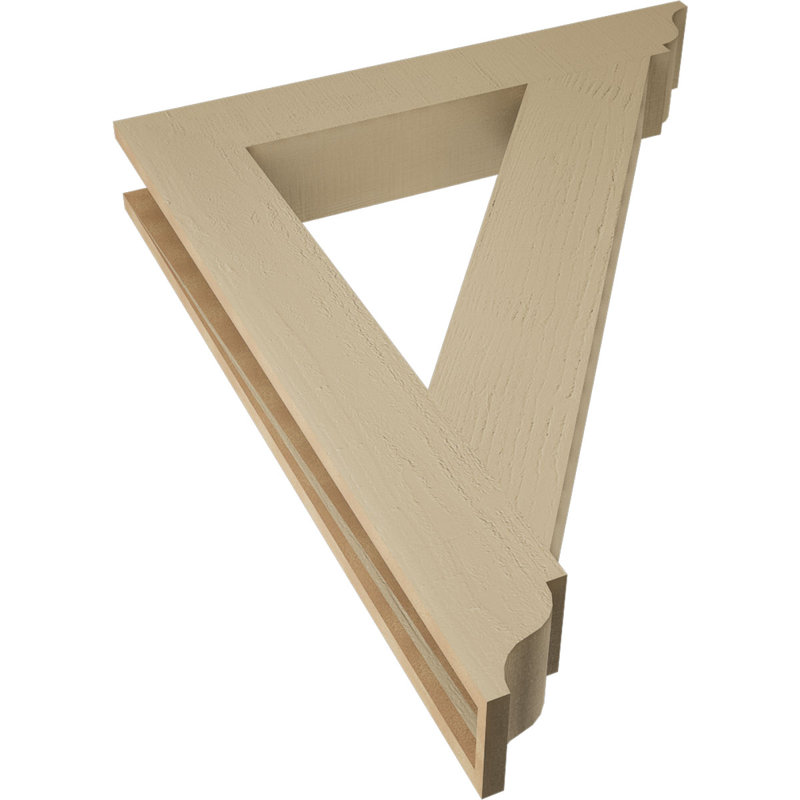 Support traditionnel en cèdre brut à grain de bois TimberThane, H 44 po x l 5,5 po x P 36 po