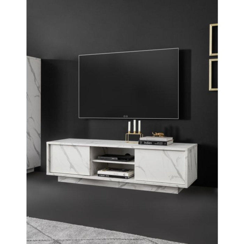Kibler Unfinished TV Stand for TVs up to 65", White