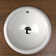 LACAVA Euro 16.5'' White Porcelain Circular Bathroom Sink with Overflow